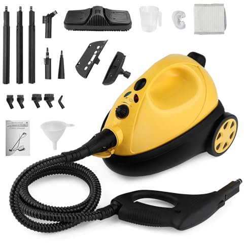 LEADZM Nettoyeur Vapeur Multi-Usage, Nettoyant Vapeur pour Canapés avec 19 Accessoires pour Taches sur Vitres, Lit, Matelas, Tapis, Voiture, Cuisine