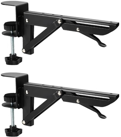 No-Punch Desktop Extension Brackets – Faltbare Erweiterungshalterung, Tragbare Tischstütze, Klappbare Auflage | Stabile Zusatzplatte Mit Handauflage Für Computertisch Einsatz Im Nähzimmer Arbeitszimme