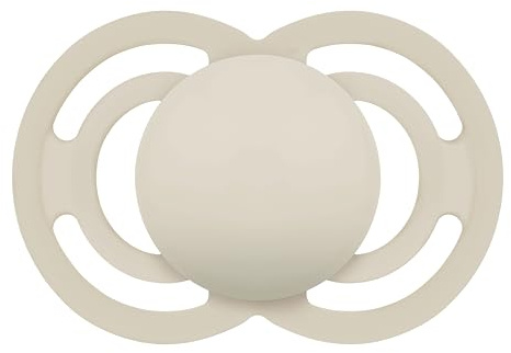 MAM Schnuller, ab 6 Monaten, symmetrischer Sauger, flach, extra dünn und flexibel, aus weichem Silikon, leicht anzunehmen, mit selbststerilisierender Box, MAM Perfect, neutral matt, 1 Stück
