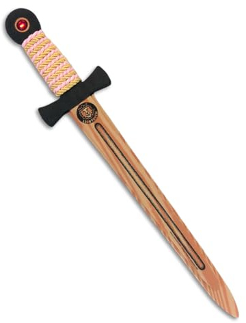 Liontouch 51001LT WoodyLion Skumgummi Leksakssvärd För Barn, Medium | Guld och Rosa