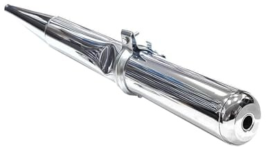 Enduro Auspuff Ø 28 mm inkl. Schelle verchromt Simson S51/1E, S51/1E1, S70/1E, S53E, S53OR, S83E, S83OR