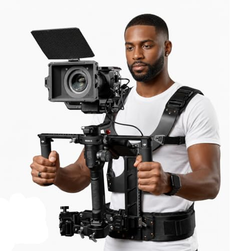 DF DIGITALFOTO Thanos SE Gimbal Support Vest System,Video SteadyCam Axis Compatible with DJI RS5/RS4/RS 4 Pro/Mini/RS 3/PRO/RS2,ZHIYUN Crane 2S/3S for Videographer Smoothing The footage 4.4-17.6 lbs