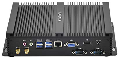 KINGDEL Mini PC, Fanless Mini Gaming PC with i7 11th Gen. CPU, 4K HD 4096x2304, 16GB DDR4 RAM, 1TB NVMe SSD, 2xCOM RS232, WIFI6E+BT5.3, W-11 Pro, Full Metal Case