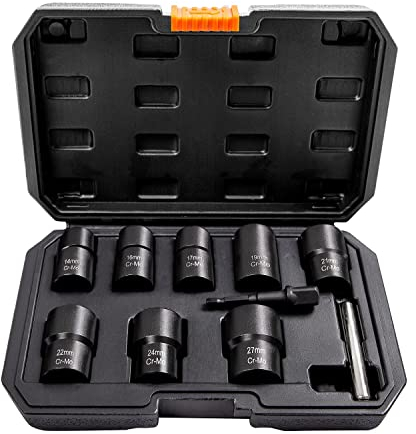 PANOVOS Lot de 10 extracteurs de vis et écrous de roue, outils de retrait de écrous de roue pour enlever les boulons endommagés, morts, rouillés, arrondis, écrous et vis