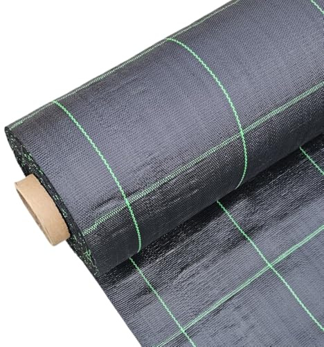 Rete Telo Pacciamatura 100 Gr/Mq L. 100 mt. in Varie Misure Pacciamante Antialaga Antierbacce Nero Telo per Orto, Giardino, Tessuto Permeabile all'Acqua, Barriere Contro Le Infestanti (2,10m x 100m)