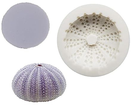 3D Seeigel Für Muschel Silikonform Dekorationsform Zuckerguss Süßigkeiten Zucker Gummipaste Kuchen Basteln Backformen Bakewa Schokoladen Silikonform