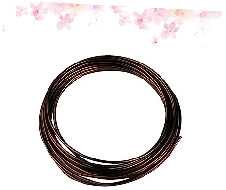 SOLUSTRE 5 Rollen 1 Mm Aluminium Braune Aluminiumoxidlinie Aluminiumdraht Für Den Garten Diy Wickeldraht Aus Metall Aluminiumdraht Bunter Schmuck Braunes Edelkorund Handbuch