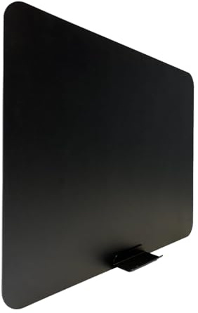 Pizarra negra para tiza sin marco Superficie para escritura con tizas y rotuladores de tiza. Bandeja de colores. Ideal para el hogar y la oficina. (60 x 40 cm, Negro mate)