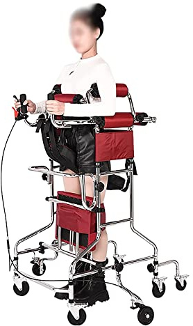 Gehhilfe für Senioren mit Sitz – Verbesserte Höhenverstellung & 8-Rad-Lauflernhilfe Ideal für Hemiplegie-Rehabilitation – Tragbarer Erwachsenen-Walker