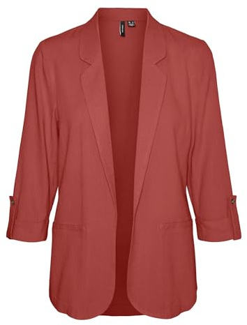 VMJESMILO 3/4 Loose Blazer Wvn GA Noos, Marsala, XS