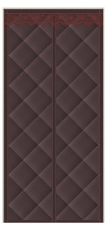 Thermal Insulated Door Curtain for Winter 90cm 110cm 130cm 150cm 170cm Oxford Cloth Magnetic Insulated Door Cover to Keep Warm, Thermal Door Curtain(Coffee,90x200cm)