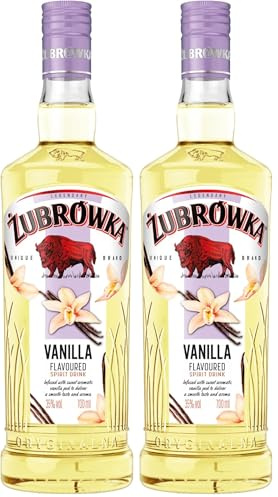 Żubrówka Biala Vanilla Flavoured 70 cl Vodka, 37.5 Percent ABV (Pack of 2)