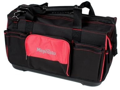 Mephisto Werkzeugtasche, Schultertasche, Echo, (55x26x25 cm, 27L) | Tool Bag hochwertiger Outdoor-Stoff 600D Polyestergewebe, wasserdichte Beschichtung, Stabile Bodenschale, Traglast 30 KG