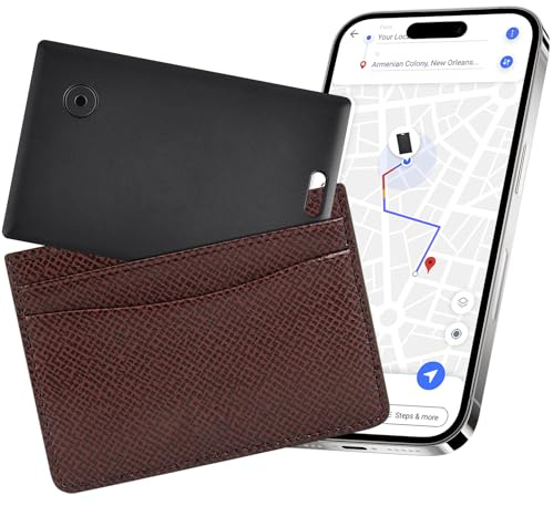 Ainiv Wallet Tracker Card, Smart Bluetooth Item Finder and Key Finder, Works with Apple Find My (iOS Only), Slim Smart Card for Luggage Tags, Wallet, Suitcase, Passports, Backpack&More, Ultra-Thin