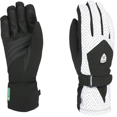 Level Hero W - Guanti Sci Donna con Cinturino Regolabile, Guanti Donna Invernali Termici, Impermeabili e Traspiranti con Polsino in Pelliccia, Abbigliamento Neve Donna per Sci e Snowboard, 1 Paio
