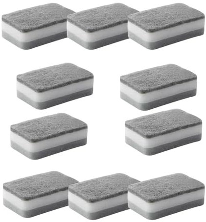 10PCS Kitchen Cleaning Sponge, Absorbent Kitchen Dishes Washing Up Sponges, Duty Scrub Sponges, Non-Scratch Cleaning Scrub Pads for Dishes Pots Pans
