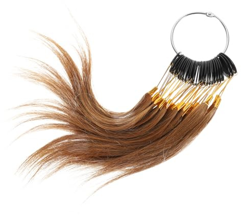 DRESSOOS 30pièces Échantillons De Couleur De Cheveux Pour Tester La Couleur Pour Coiffure Et Teinture Salon Avec Échantillons De Cheveux Naturels