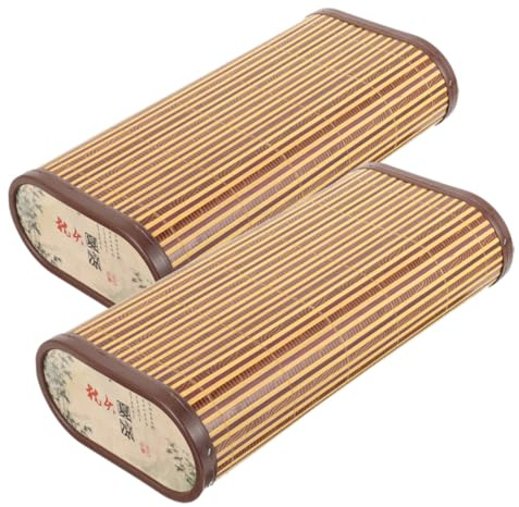Luxshiny 2 Almohadas Ergonómicas de Plástico para Cuello y Cabeza, Diseño Único, Resistentes Acumulación de Residuos, Ideales para Verano y Relajación Tras Largas Sesiones de Lectura