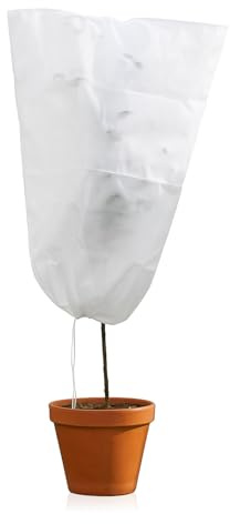 Pullmer Pflanzenschutzhaube Winter, Winterschutz für Pflanzen, Pflanzen winterschutz, Wintervlies olivenbaum, Vlieshaube (100x160cm)