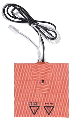 RASTKY Coussin Chauffant en Silicone, Excellente conductivité Thermique, Tapis Chauffant pour Pièces D'imprimante 3D, 10x10cm