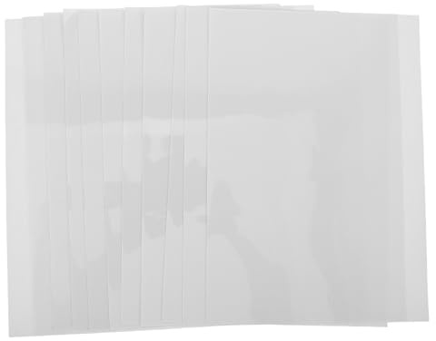Abaodam 10 Unidades Unidades Papel Transparente Adhesivo Impresoras de Inyección de Tinta Película Transparente Imprimible para Etiquetas y Manualidades Secado Rápido y Resistente al Agua