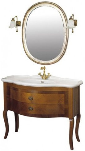 mueble de baño en el suelo Clásico egipcia nogal, tamaño CM 110
