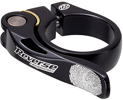 Reverse Long Life Sattelklemme mit Schnellspanner 31.8mm schwarz