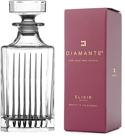Diamond Whisky Collection Broadway Carafe à décanter en cristal 750 ml Coffret cadeau