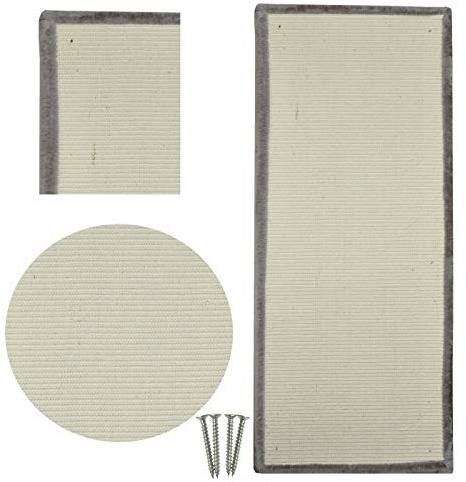 nanook Kratzbrett Sisal Kratzmatte mit Plüsch - extragroße Kratzfläche 110 x 45 - Robustes Teppich Kratzgewebe - Kratzfest