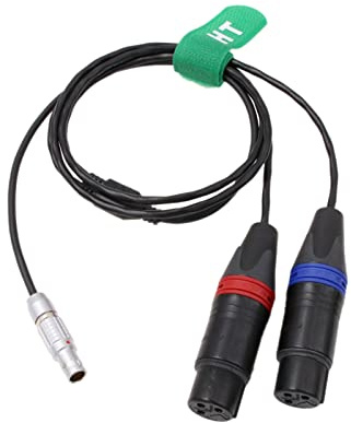 HangTon Line Level Audio Cable for ARRI Alexa Mini LF Camera Sound Devices 688 Mixer 6 Pin to 2-Channel XLR 3-pin Female 80cm