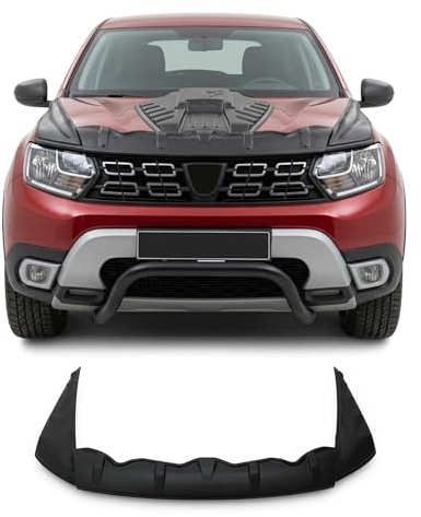 OMAC Motorhaube Deflektor für Dacia Duster 2018-2024 ABS 3tlg | Motorhaubenschutz, Insektenschutz, Steinschlagschutz
