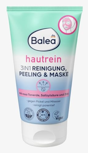 Balea 3-i-1 rengöring, peeling & mask hudren, 150 ml