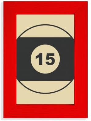 Sport Billard einfache Geometrie Muster Bild Display Kunst rot Fotorahmen
