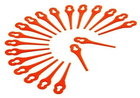 MISEO 50 Pezzi Lame in plastica for Tosaerba for FUXTEC for FX-E1RT20 tagliaerba a Batteria Rosso Lama in plastica Accessori for Attrezzature elettriche da Giardino