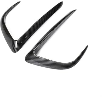 Spoiler Avant Kit pour Tesla pour Modèle Y 2018-2023 Couverture Pare-Chocs Couteau À Vent, Autocollant Lampe Antibrouillard Becquet Sourcils Garniture Lame Voiture Voiture Becquets Avant (Color : Bri