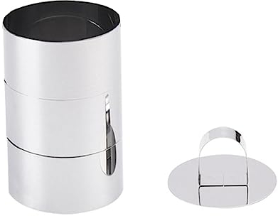 Zerodeko Antihaftbeschichtetes 4-teiliges Rundes Mousse-kuchenform-set Ausstechformen Aus Edelstahl Zum Backen Und Kochen