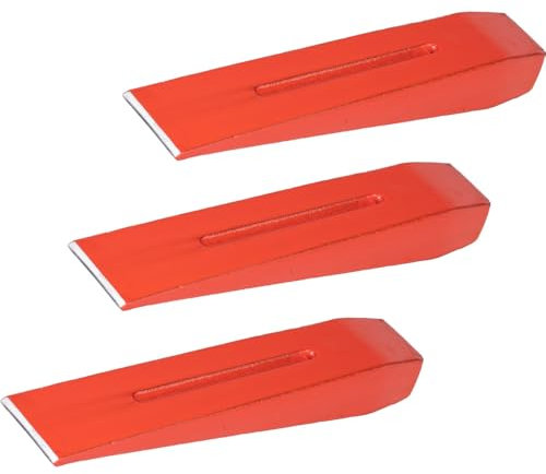 FISHBULL Spaltkeil-Set 3 Stück 2 kg 220 mm - Fällkeil für Holz aus Stahl