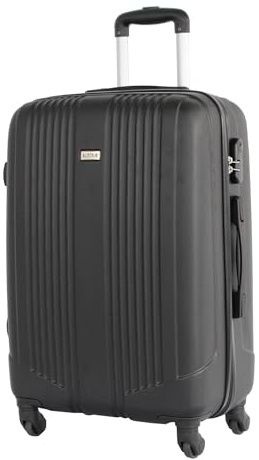 ALISTAIR Airo Lite Valise Taille Moyenne 65cm - Marque Française - Garantie 2 Ans en France - Noir
