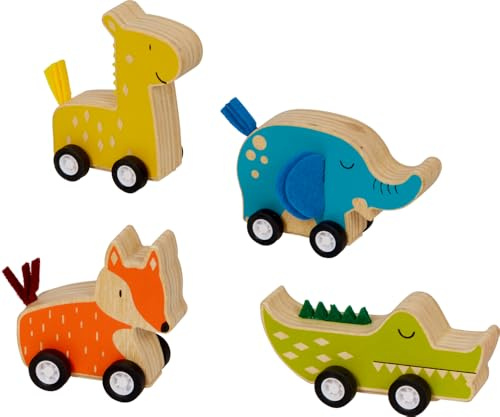 DIE SPIEGELBURG - Tier mit Rückziehmotor - Bunte Geschenke, sort.