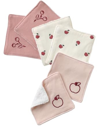 VERTBAUDET Lot De 6 Lingettes Lavables Bébé lot rose TU