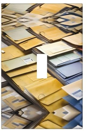 Cubiertas de salida con impresión de papelería postal, 1 placa de pared de tamaño estándar, cubiertas de placas frontales de policarbonato de doble salida