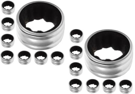 Garneck 2 Sätze Weinring Aus Edelstahl Versiegelung Filter Spender Weinkaraffe Wine Bottle Stopper Tropfring Für Weinflaschen Tropfstoppkragen Tropfenfänger Rostfreier Stahl 8 Stück * 2