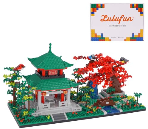 LULUFUN Juegos de bloques de construcción, arquitectura china, mini bloques de construcción, juguetes educativos y coleccionables, regalos de juguete para niños y adultos