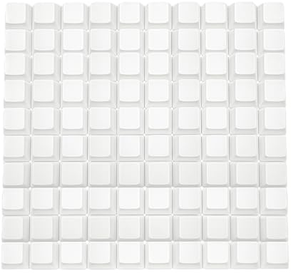 BoaJAJUHU Förpackning med 100 tangentkåpor PBT Profil OEM PBT Blandade färger 1U R4 för MX-switch Mekanisk tangentbord (vit, 100 st)