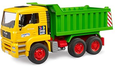 bruder 01066 - MAN TGA Kipp LKW, 50 Jahre Jubiläumsedition | Fahrzeuge, Lastwagen, Laster, Baufahrzeug, Baustelle, Maßstab 1:16