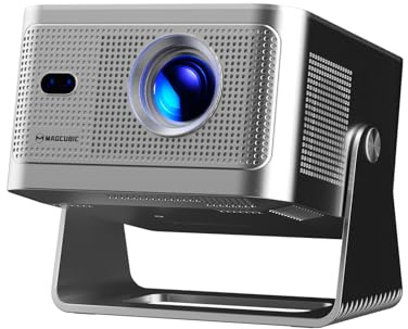 Magcubic Beamer 4k Heimkino HY350GT, Full HD 1080P, 650 ANSI, Autofokus & Automatische Trapezkorrektur, 15W Dolby Audio Lautsprecher, WiFi 5, Bluetooth 5.1, 180° drehbar Beamer