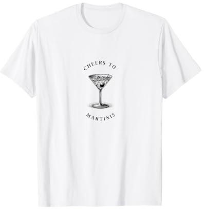 Martini Glass, Simple T-Shirt