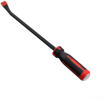 Juego de palancas con material de acero endurecido y mango de tapa de golpe integrado para mejorar el apalancamiento, quitar clavos y tareas de elevación de azulejos (18 pulgadas)