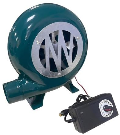JOUFNING Ventilateur De Forge Forgeron Électrique À Vitesse Variable, Souffleur De Forge De Forgeron Électrique, 220V Barbecues Centrifuges Pompe À Charbon, pour Camping(100W)