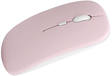 Naroote Souris sans Fil Rose 2,4 GHz Bluetooth 5.0 800/1200/1600 DPI Réglable pour Ordinateurs Portables, OS X/Mi/, Suivi Optique avancé, Matériau ABS